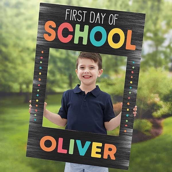 First Day of School Personalized Photo Frame Prop